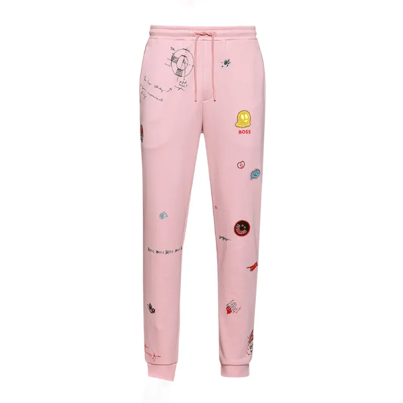 Bas de survêtement Boss Hoverart rose