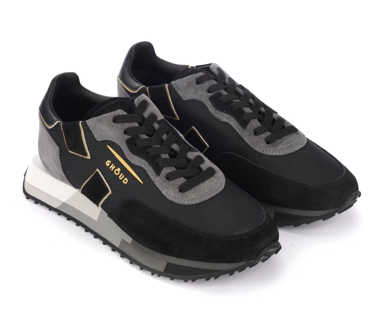 Baskets Ghoud Rush Low noir et gris