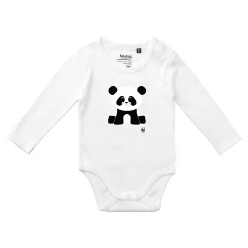 Body bébé panda en coton bio