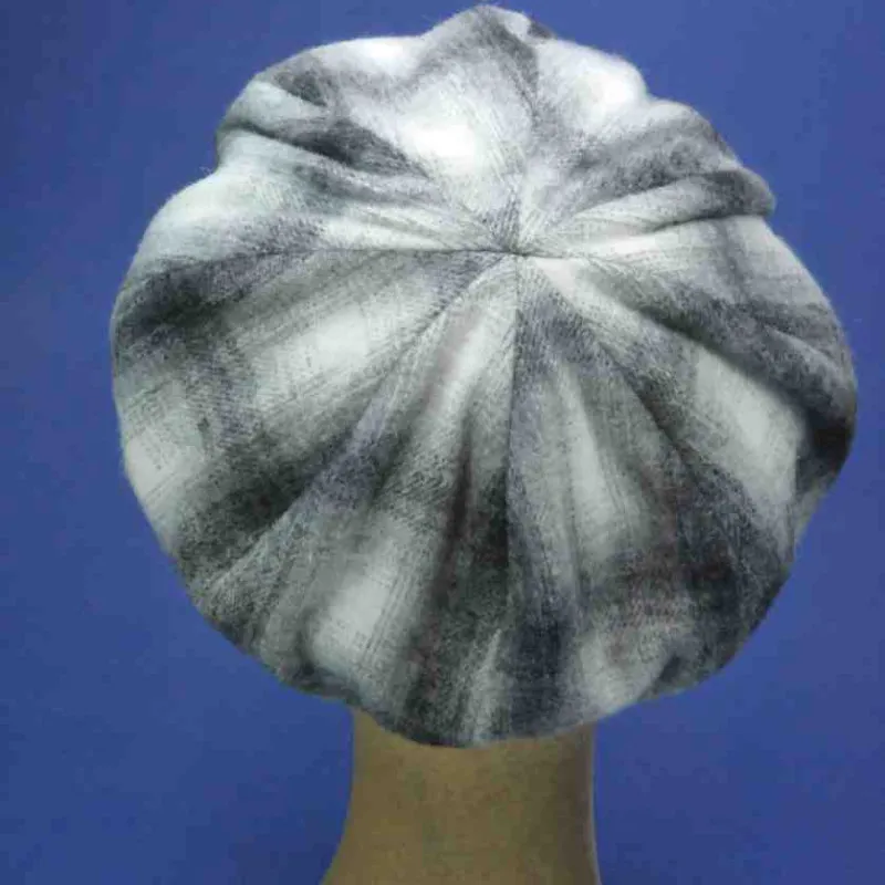 Casquette gavroche Twilight gris en laine | Casquette hiver femme