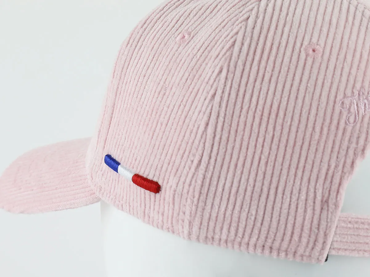 Casquette  Héritage  Velours Ctelé Full Rose Pastel