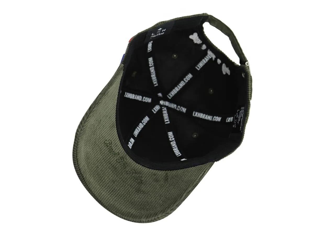 Casquette  Héritage  Velours Ctelé Kaki
