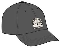 Casquette Snapback en Coton Recyclé Flou - Noir Délavé