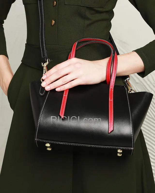 Casual Cuir Pleine Fleur 2020 Bandoulière Bureau Sac Cartable Sac À Main Femme Moyen Marron