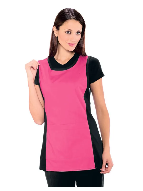 Chasuble Médicale Papeete Noir Fuchsia