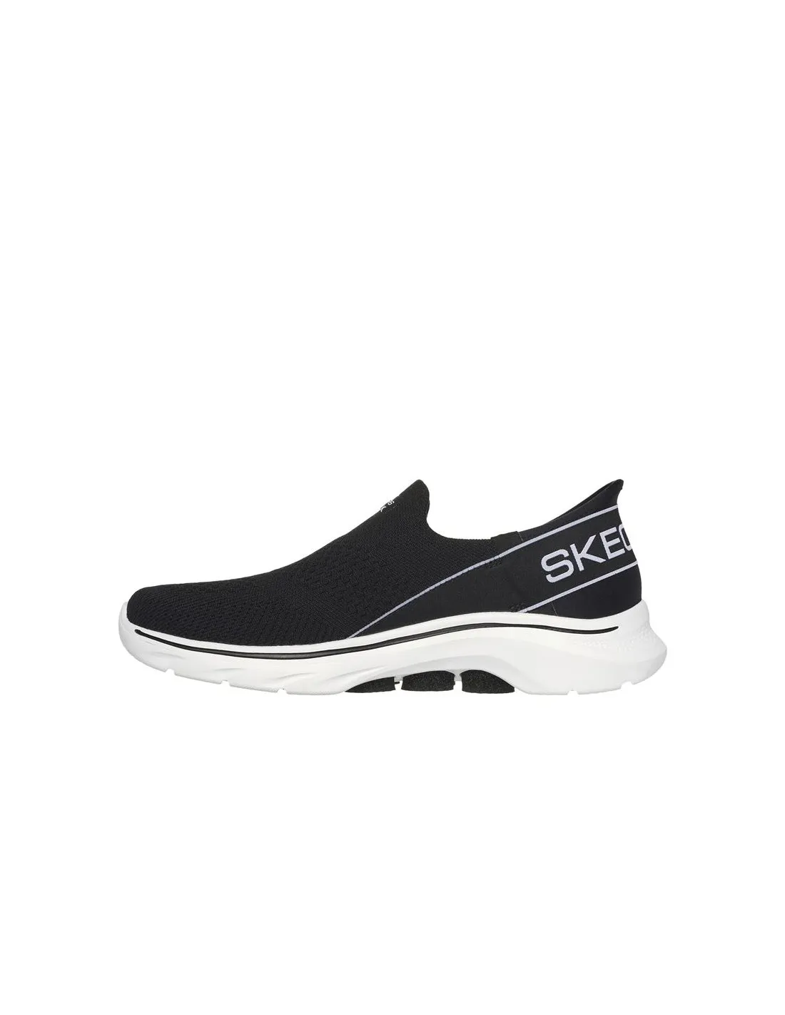 Chaussures Skechers Go Walk 7 - Mia Femme Textile noir/bordures blanches