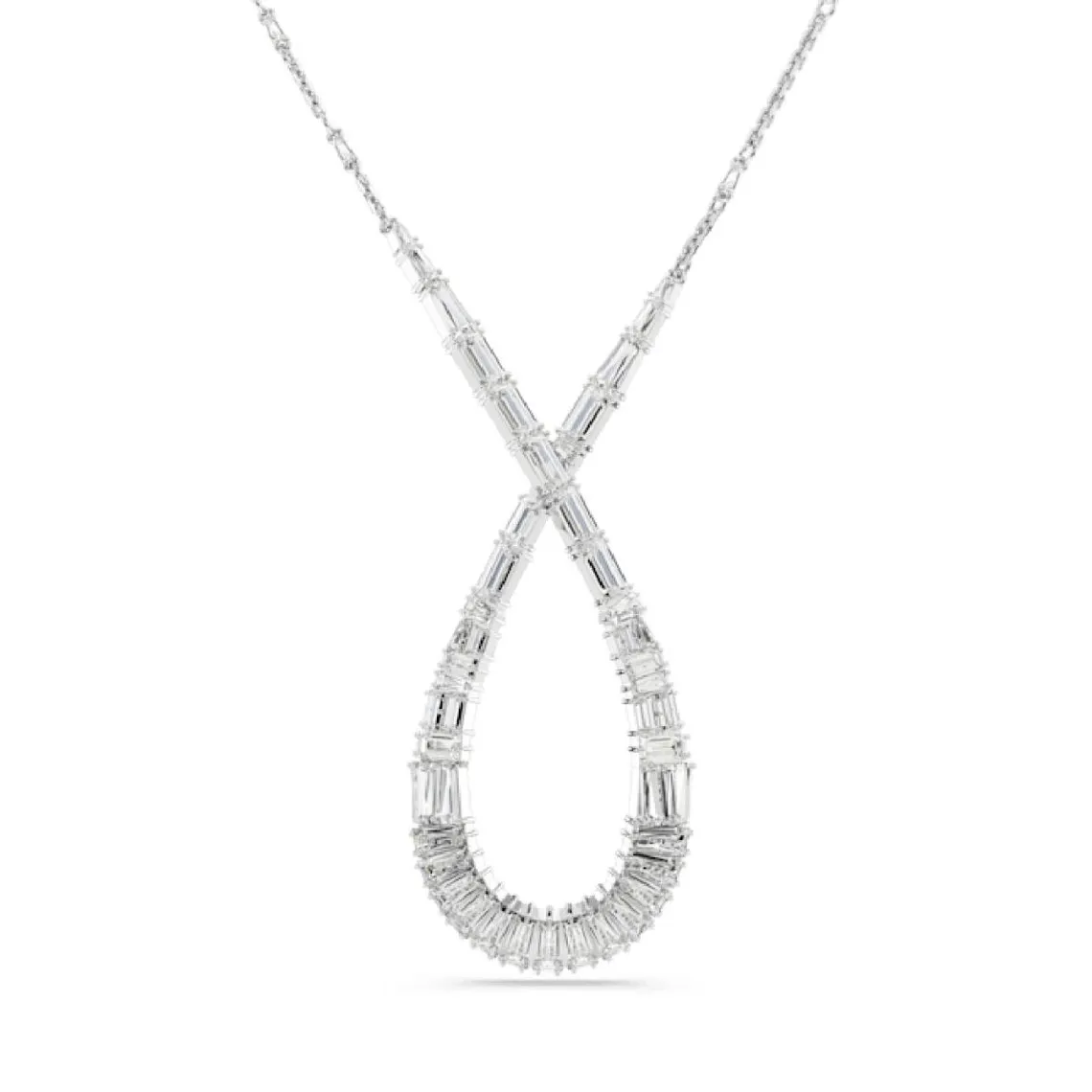 Collier Femme Swarovski Hyperbola L - 5679438 blanc,argent | 3 Suisses