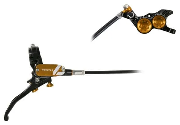 Frein Arrière Hope Tech 4 V4 Noir / Bronze Durite Standard
