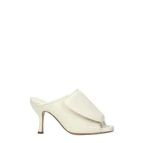 Gia borghini sandales femmes beige en cuir / ivoire