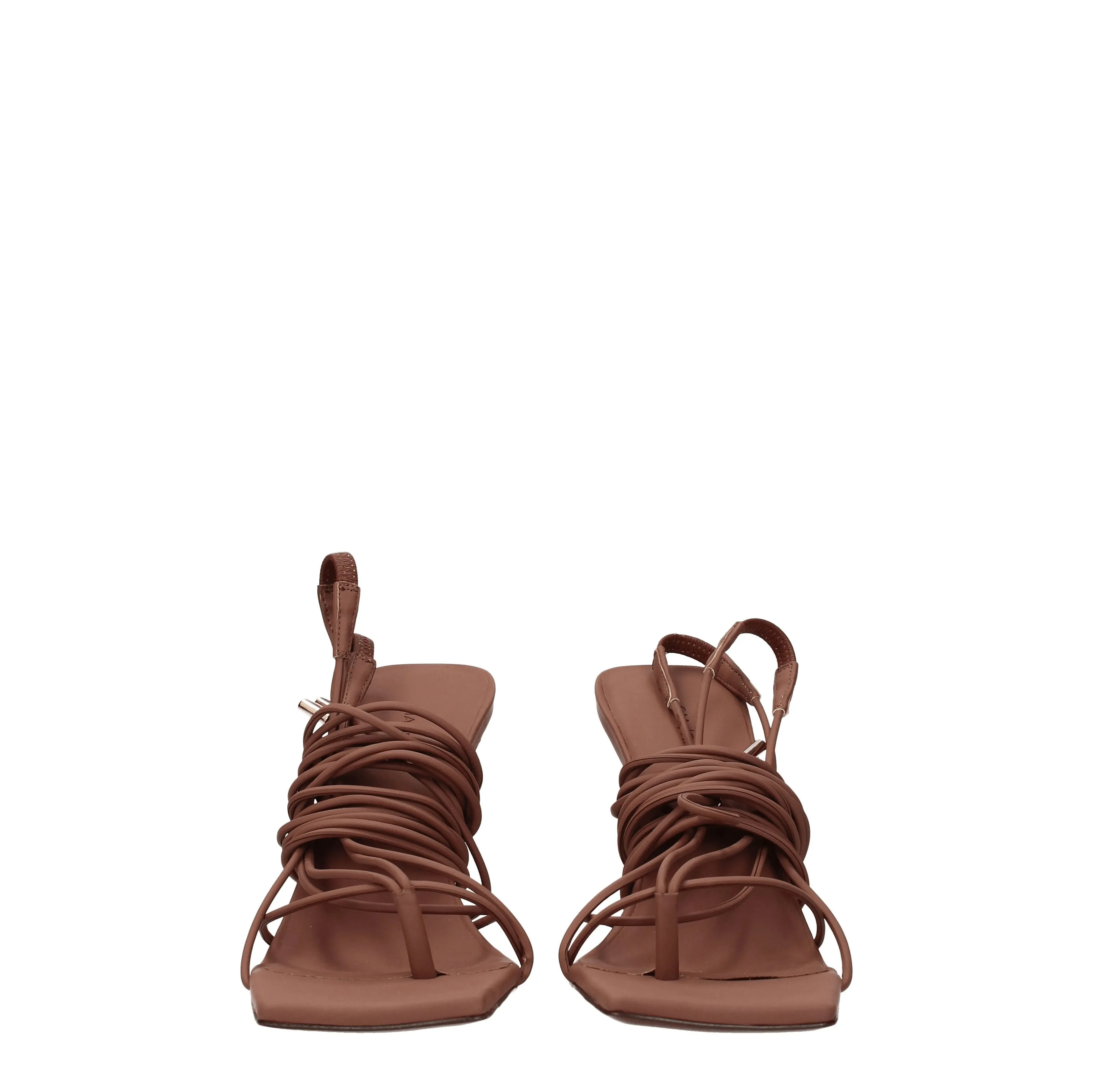 Gia Borghini Sandales Rhw Womens Leather Brown / Chocolate