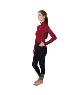 Haut thermique femme bordeaux vif Hy