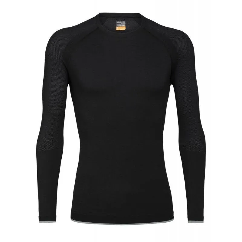 Icebreaker Mens 200 Zone Seamless LS Crewe - Sous-vêtement mérinos homme I Hardloop | Hardloop