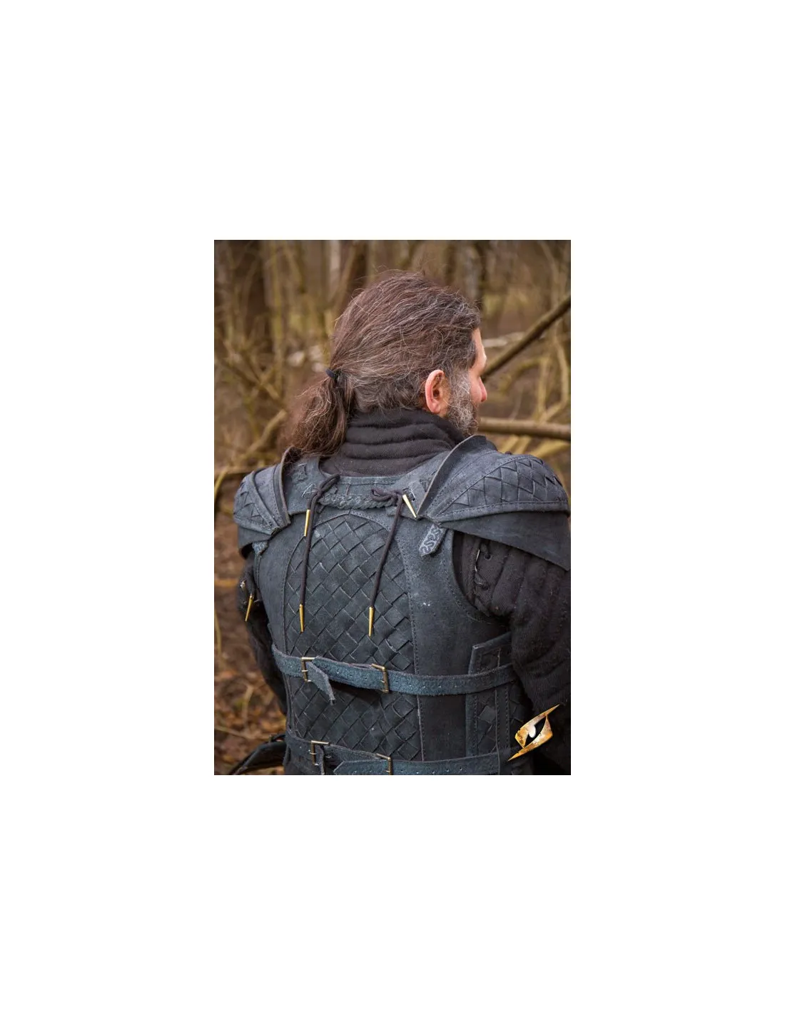 Jeu d'épaulettes en daim Ranger Epic Armory, noir ⚔️ Boutique Épées