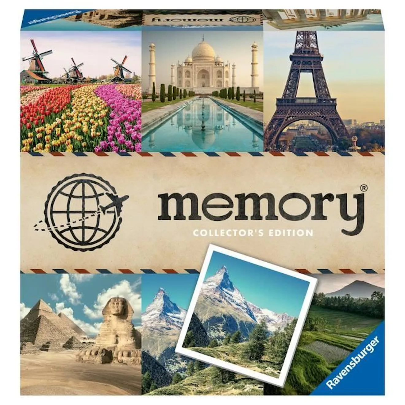 Jeu de mémoire Collectors' Memory® - Voyage - Ravensburger - Observation et mémorisation - A partir de 8 ans marron - Ravens