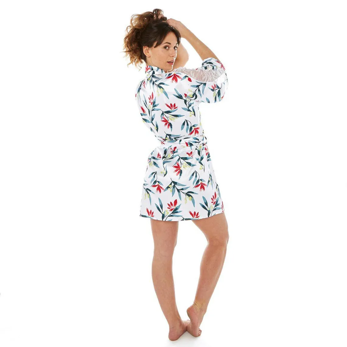Kimono imprimé Etourdie-blanc | 3 Suisses