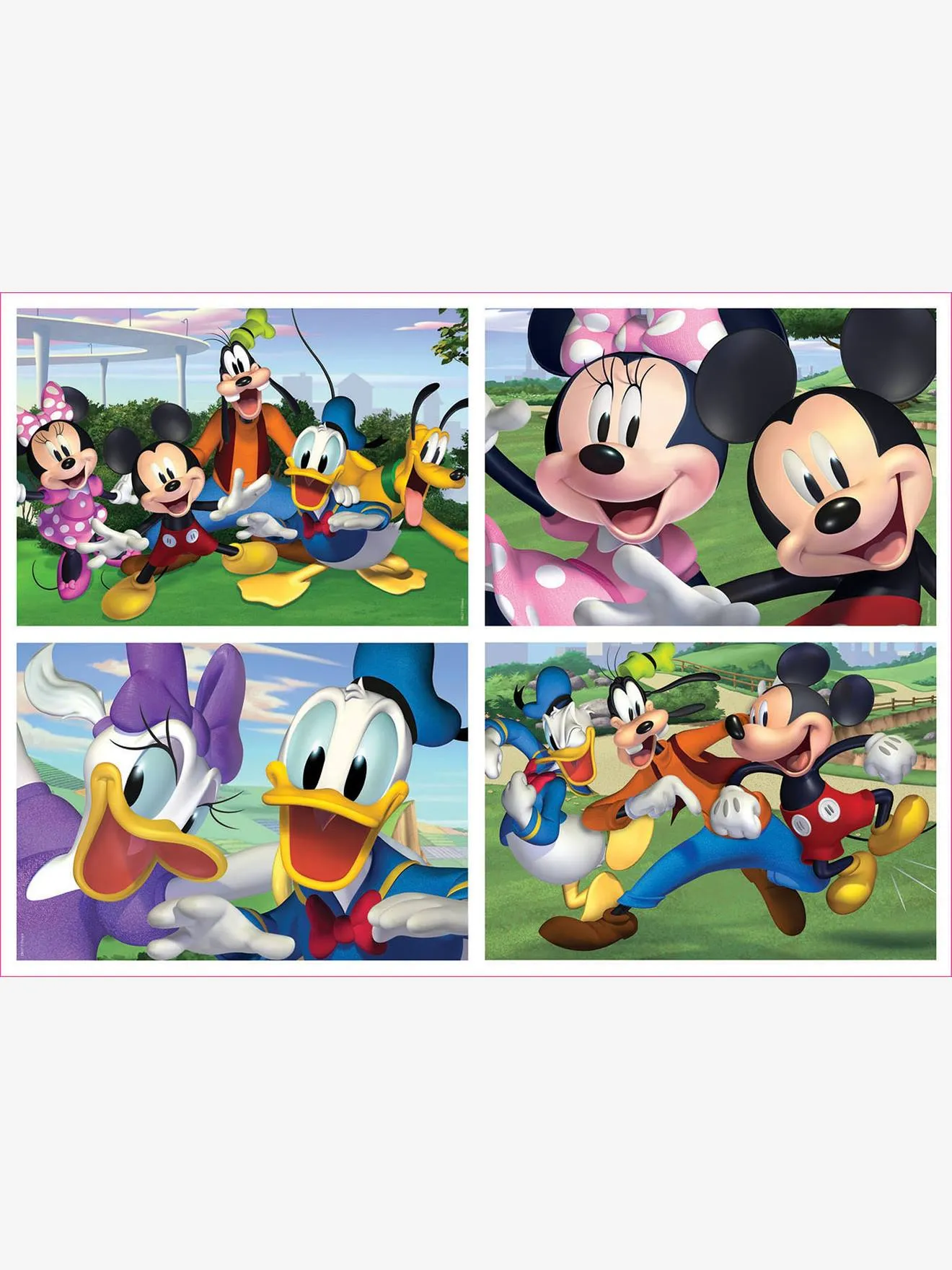 Lot de 4 puzzles progressifs 20 à 80 pièces Multi 4 Junior Disney® Mickey & friends EDUCA blanc - Educa