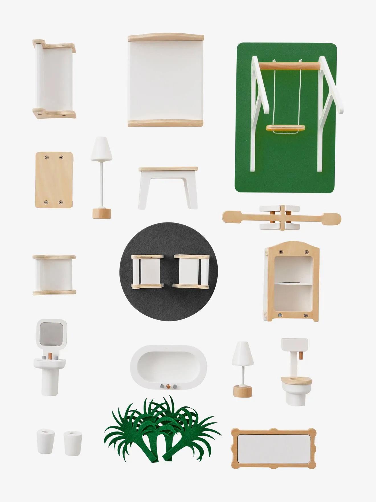 Maison romantique des amis des petits + mobilier en bois FSC® blanc - Vertbaudet
