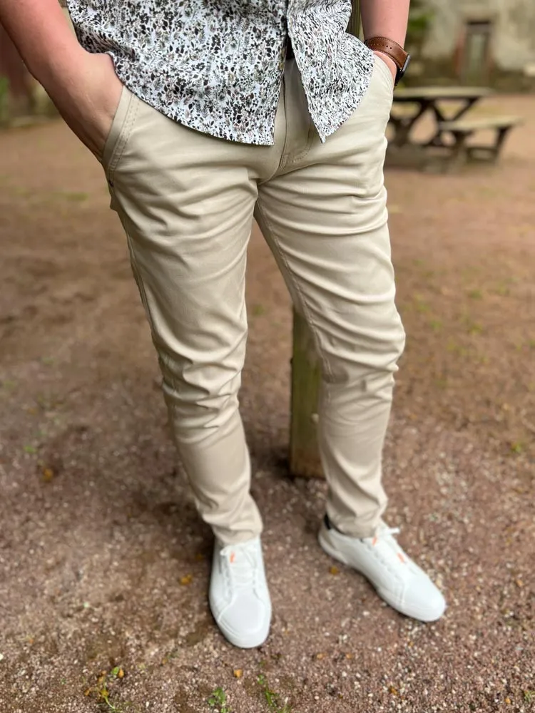 Pantalon chino beige - Lucien - Prêt à porter homme Cléstyle Couleur Taupe US 28 à 42 30