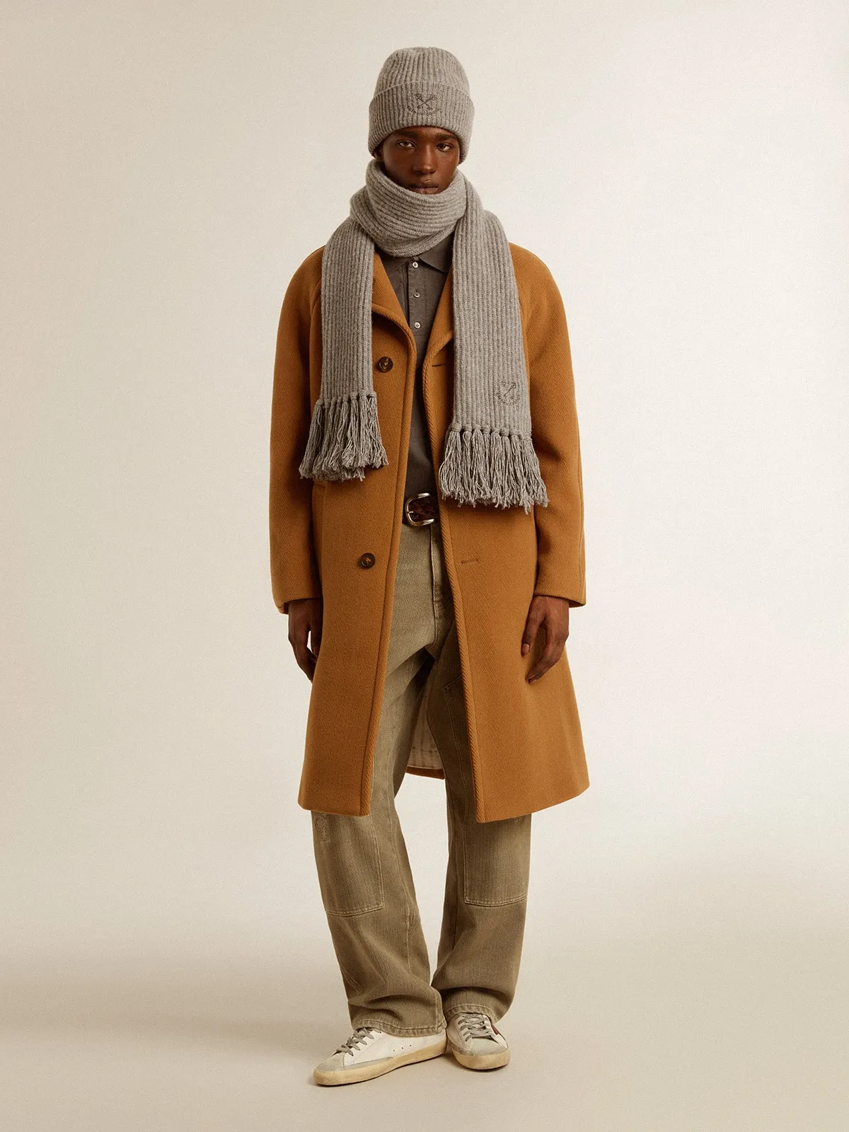 Pantalon pour homme en coton à l’effet usé | Golden Goose