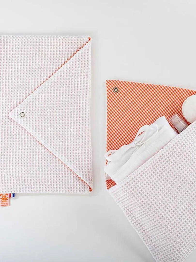 Pochette de rangement en Coton Bio - Blanc