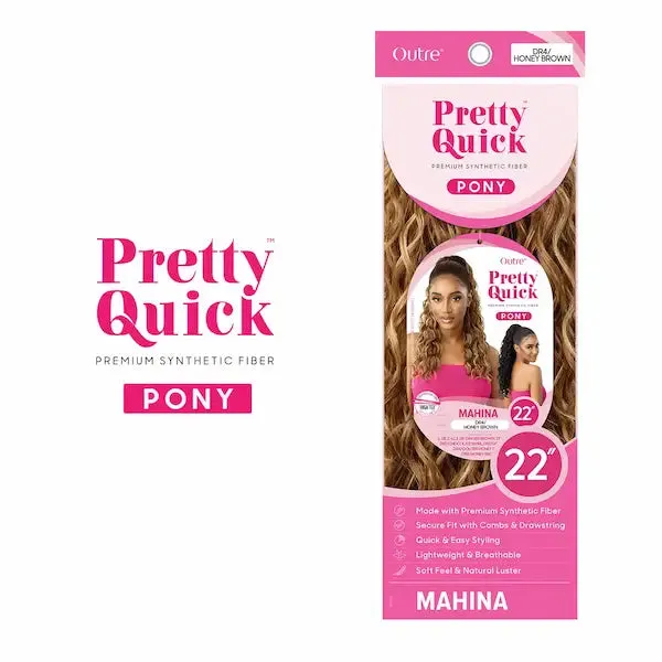 Postiche Bouclé Noir Mahina - Outré