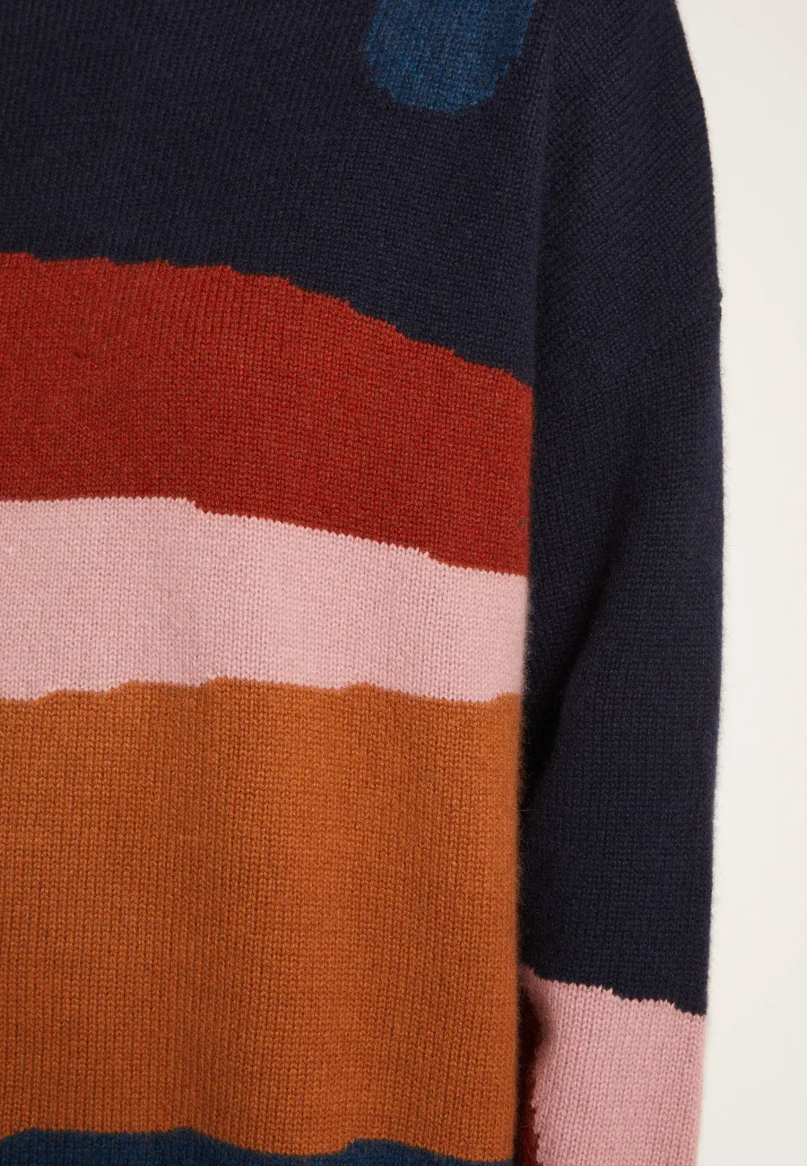 Pull en cachemire multicolore - Saturne