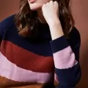 Pull en cachemire multicolore - Saturne