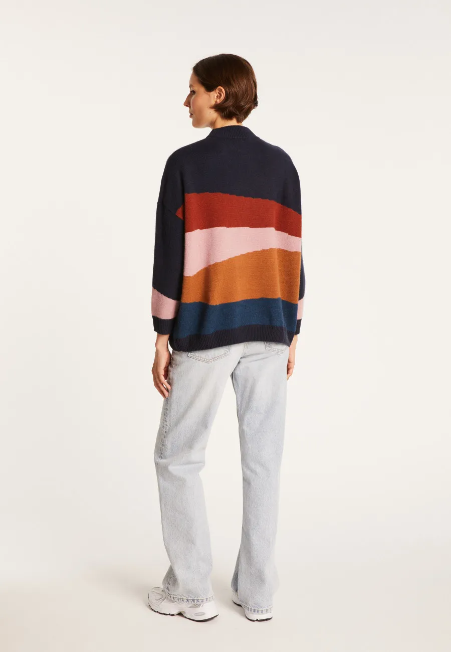 Pull en cachemire multicolore - Saturne