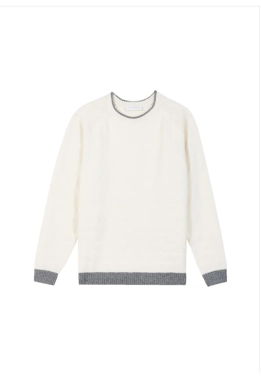 Pull à motifs laine et cachemire - Samir