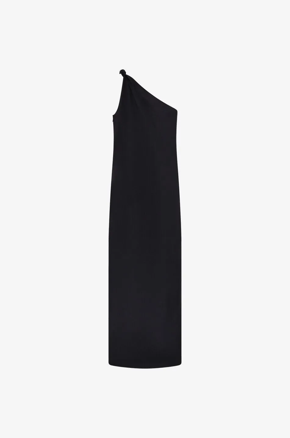Robe longue asymétrique en soie Adela