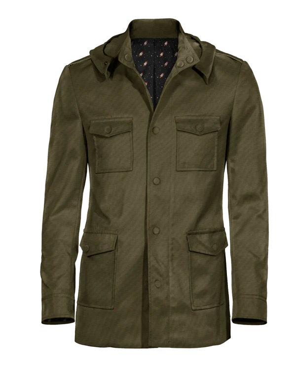 Saharienne Khaki avec capuche