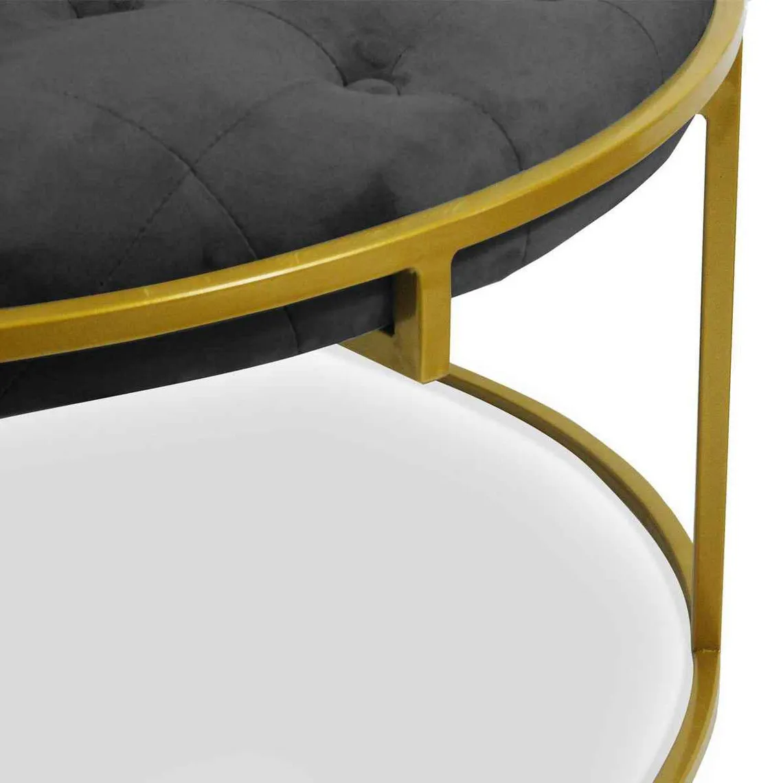 Set De 2 Poufs VALONA Velours Noir | 3 Suisses