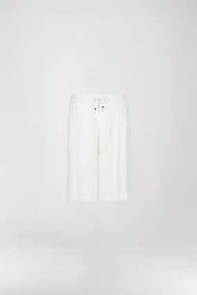 Short droit blanc