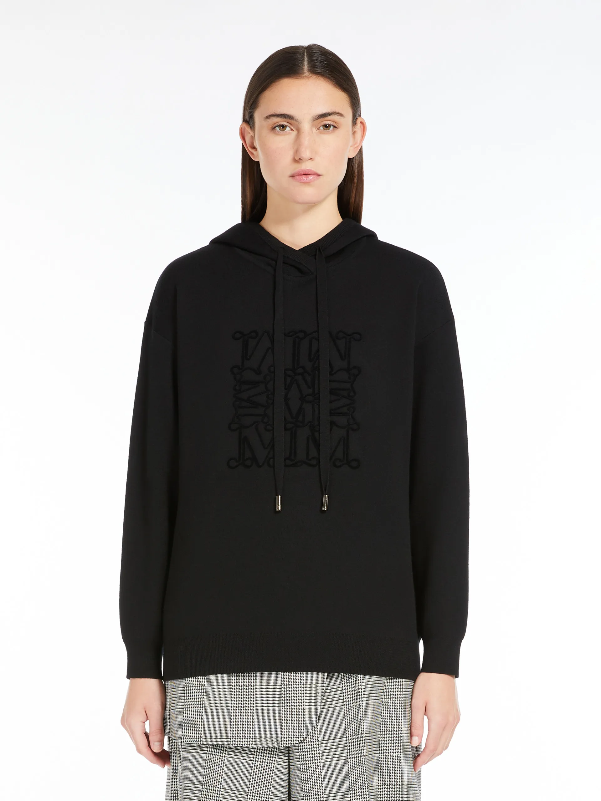 Sweat-shirt à capuche en laine