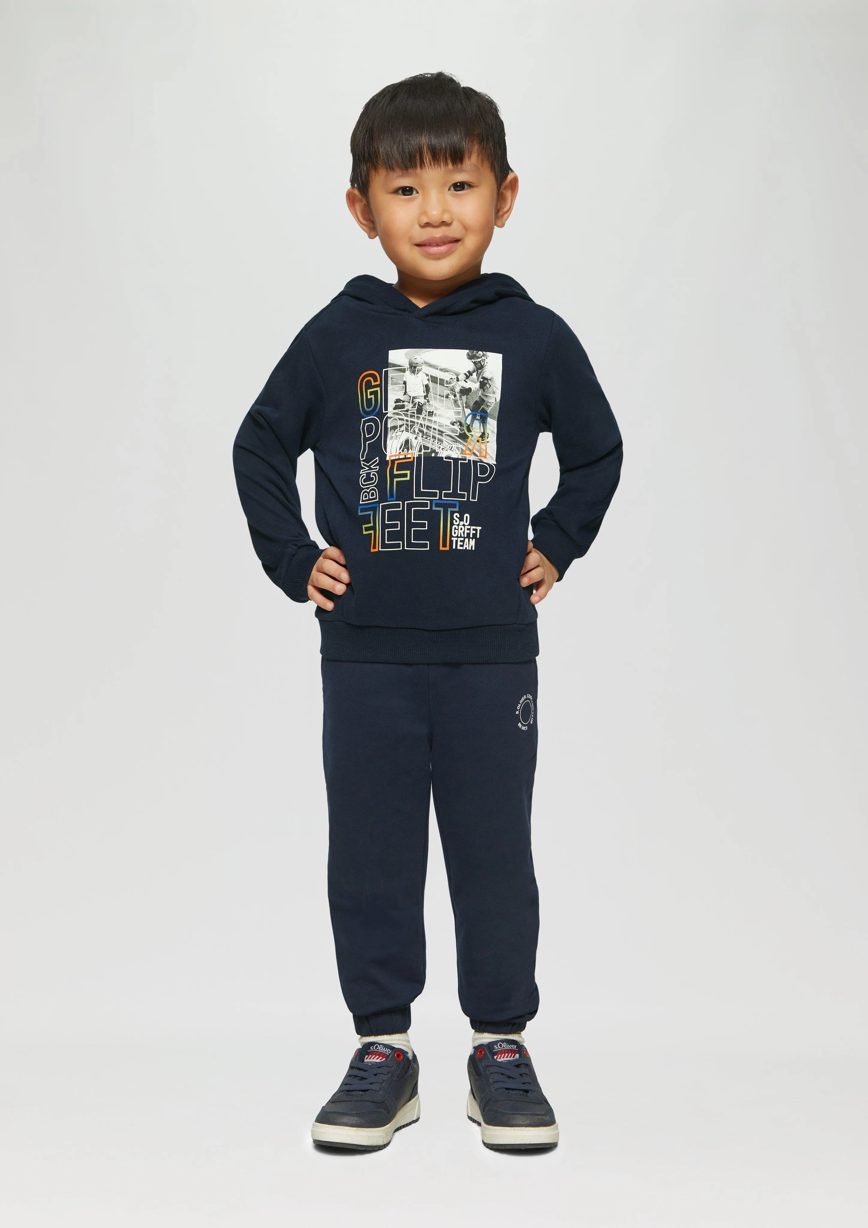 Sweat-shirt à capuche et imprimé photo