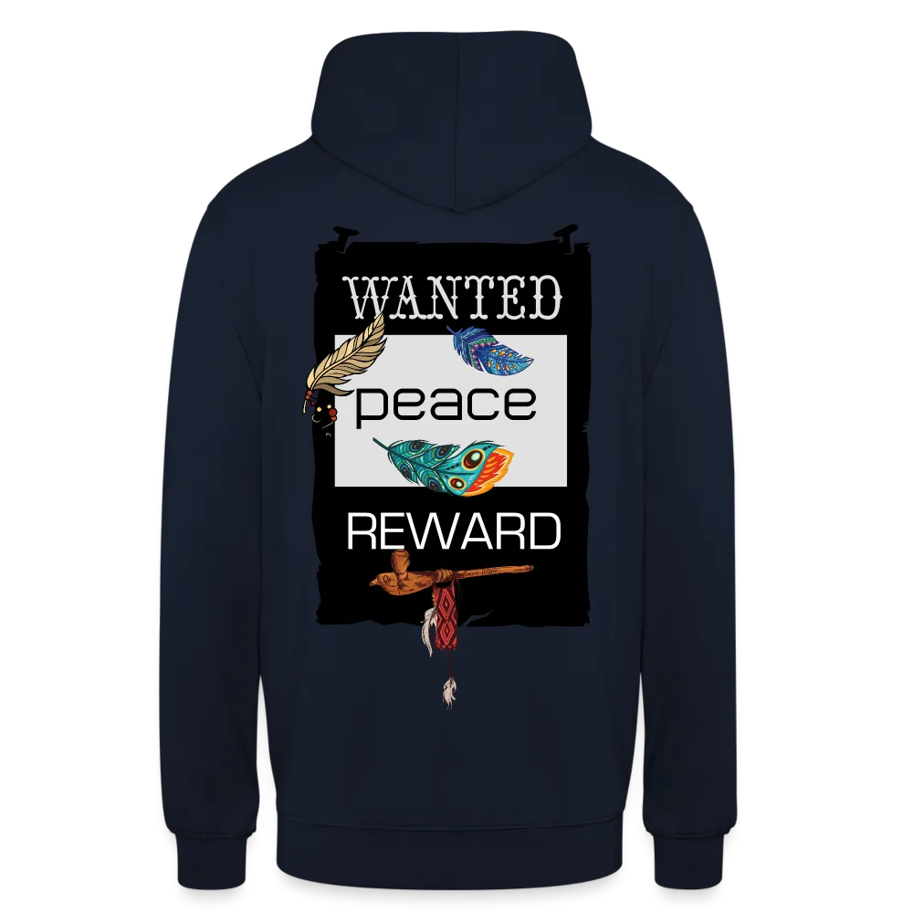 Sweat-shirt à capuche unisexe Wanted, Calumet de la paix