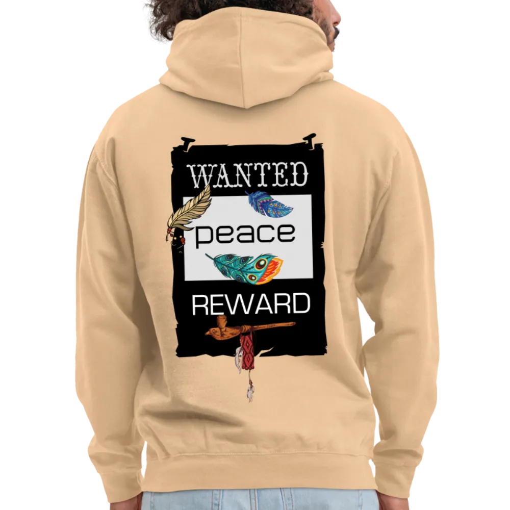 Sweat-shirt à capuche unisexe Wanted, Calumet de la paix