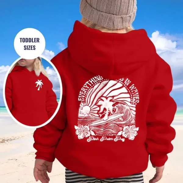 Sweat à capuche manches longues pour filles, style sportif