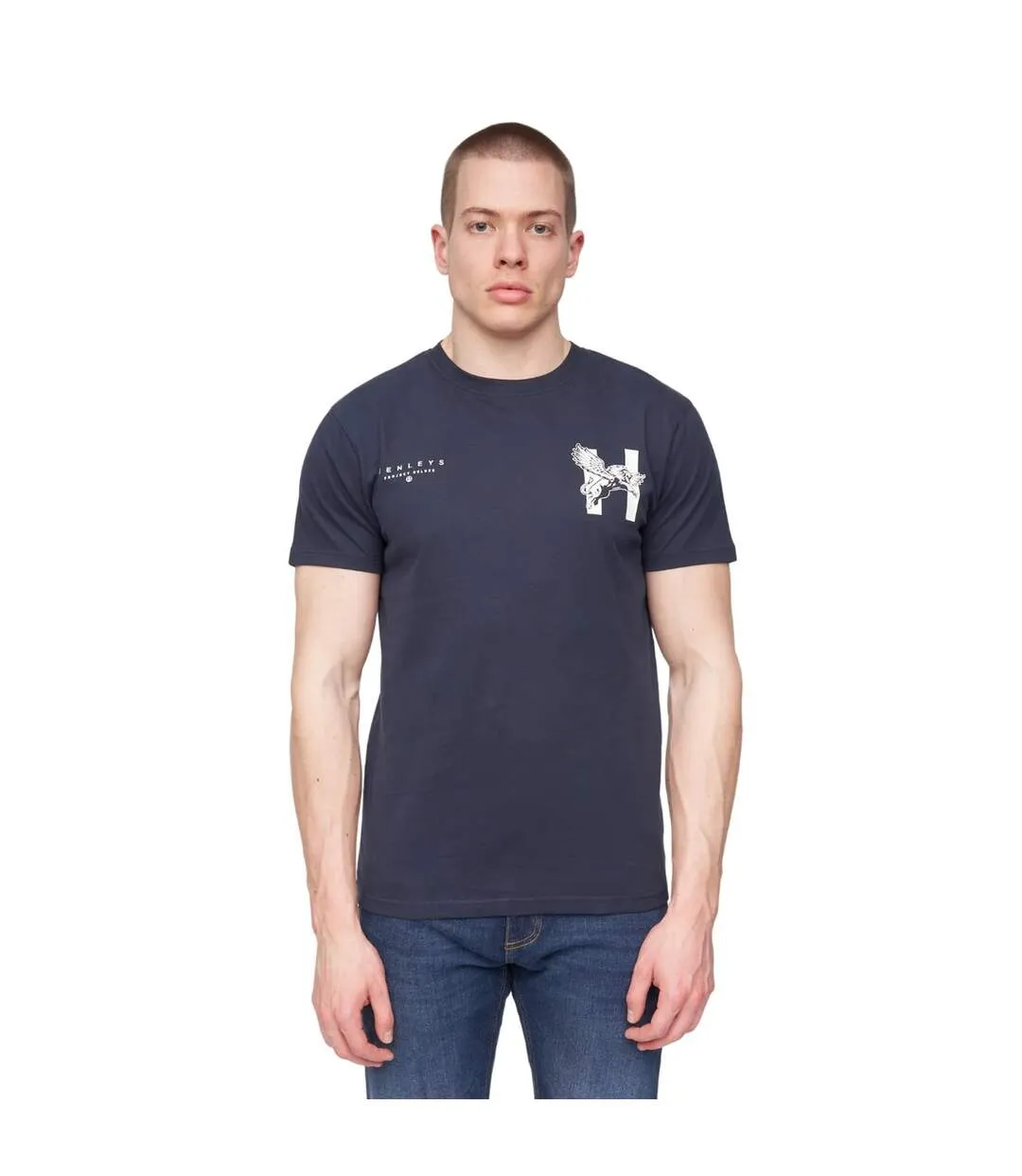 T-shirt kilhen homme bleu marine Henleys