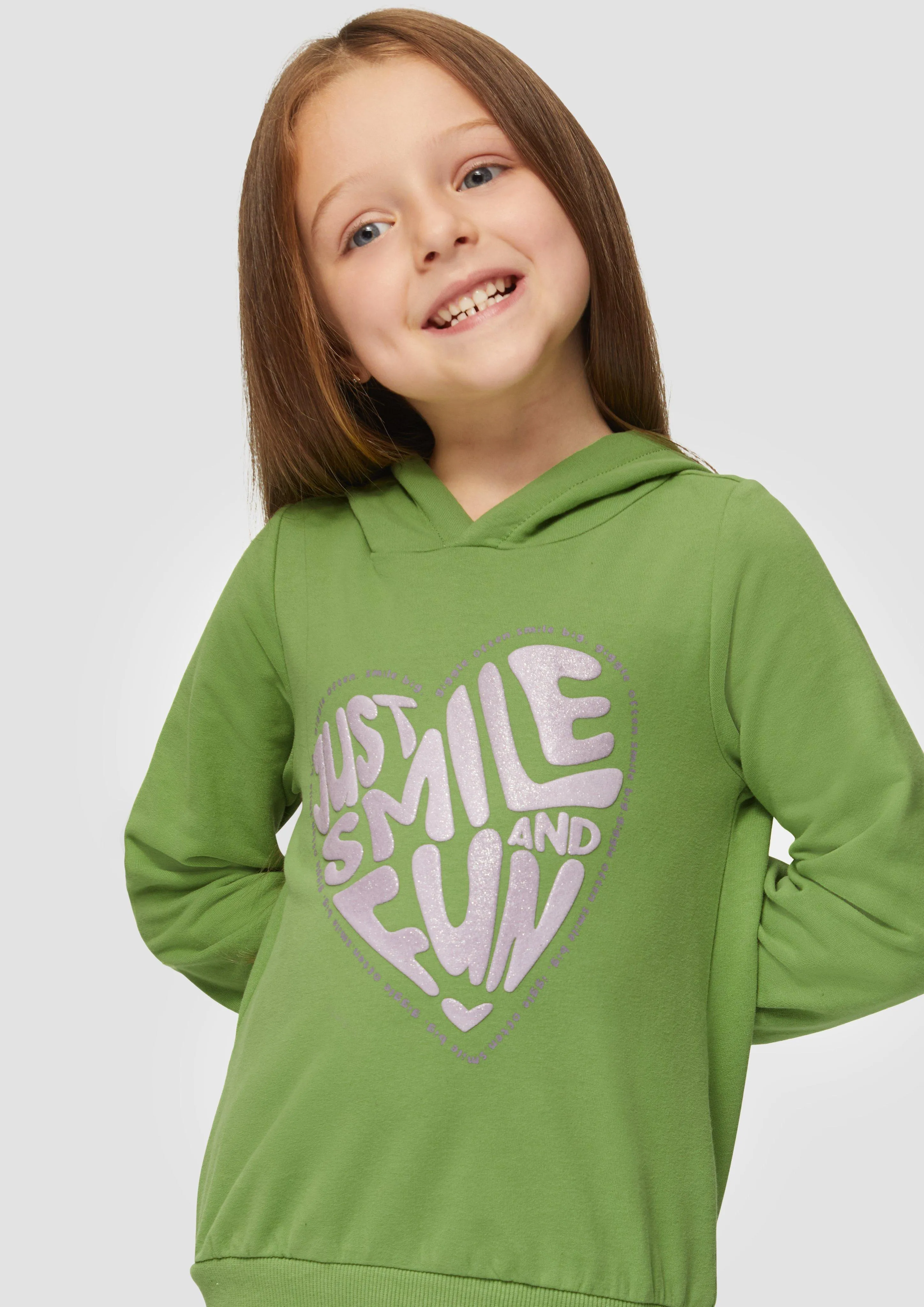 T-shirt à capuche et imprimé mousse scintillant