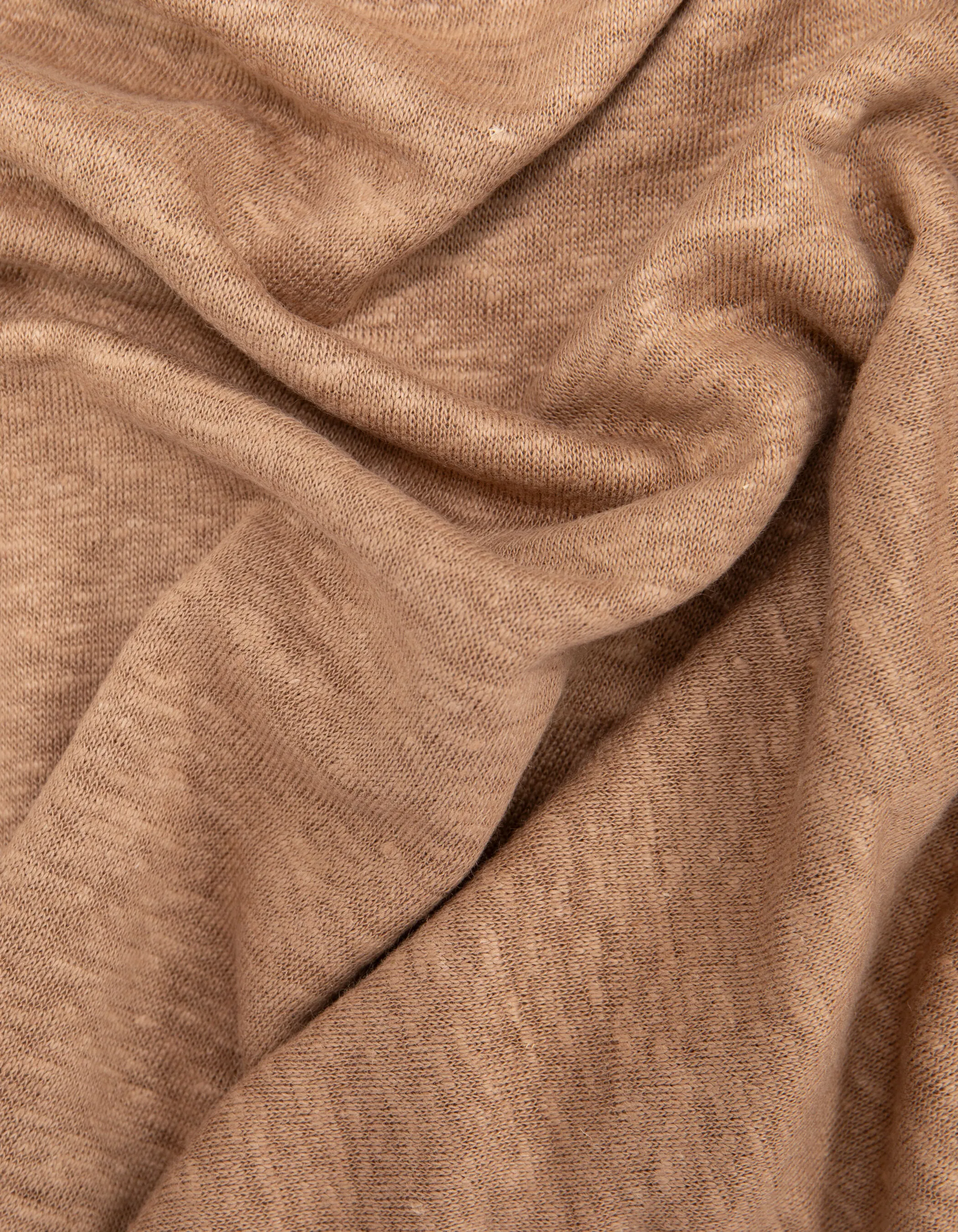 Top beige en coton bio sans manches Femme