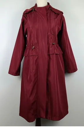 Trench à Capuche Rouge Claret K274 341