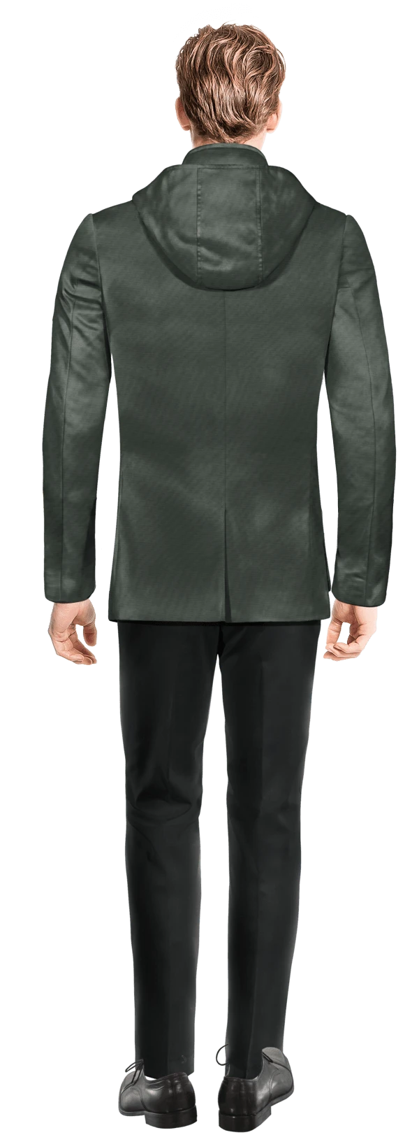 Veste saharienne Gris foncé avec capuche