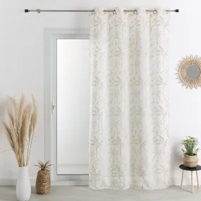 Voilage Étamine Brodée Beige 140x240 | 3 Suisses